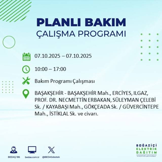 Bugün İstanbul karanlığa bürünecek! BEDAŞ açıkladı: 23 ilçede elektrikler kesilecek 9